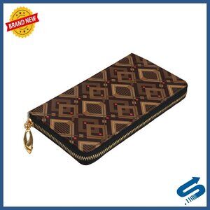 Large Capacity Vegan Leather Wallet with RFID Blocking & Zip Around